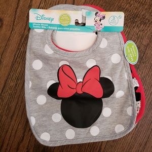 NWT set of 3 bibs - Disney Minnie Mouse